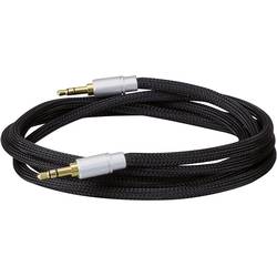 Dynavox 207382 Klinke Audio Anschlusskabel [1x Klinkenstecker 3.5 mm - 1x Klinkenstecker 3.5 mm] 3.00 m Schwarz Flexibel