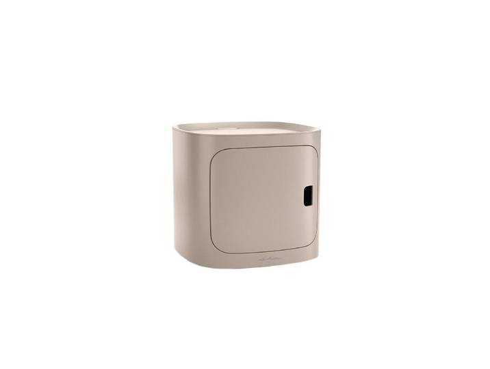 Blumentopf Lechuza Pila Color Storage 35 , braun (sandbraun), B:35cm H:32,6cm T:35cm, Kunststoff, Pflanzgefässe, Blumentopf