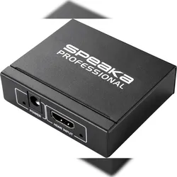SpeaKa Professional 2 Port HDMI-Splitter 3D-Wiedergabe möglich 1920 x 1080 Pixel Schwarz SP-1676616