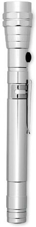 Lampe torche publicitaire extensible Strech-Torch aluminium argenté