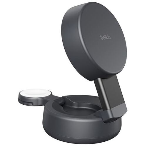 BELKIN ULTRACHARGE 25 WATT QI2 VERSTEL MAGNETISCHE 2-IN-1-LADESTATION DUN
