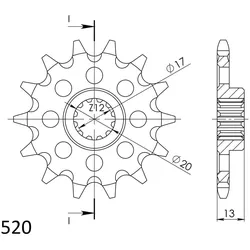 Supersprox Ritzel 520 13Z