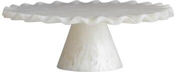 BIDKhome White Resin Cake Stand Large