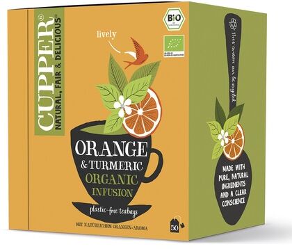 Cupper Infusión de Cúrcuma y Naranja Bio 50 Unds