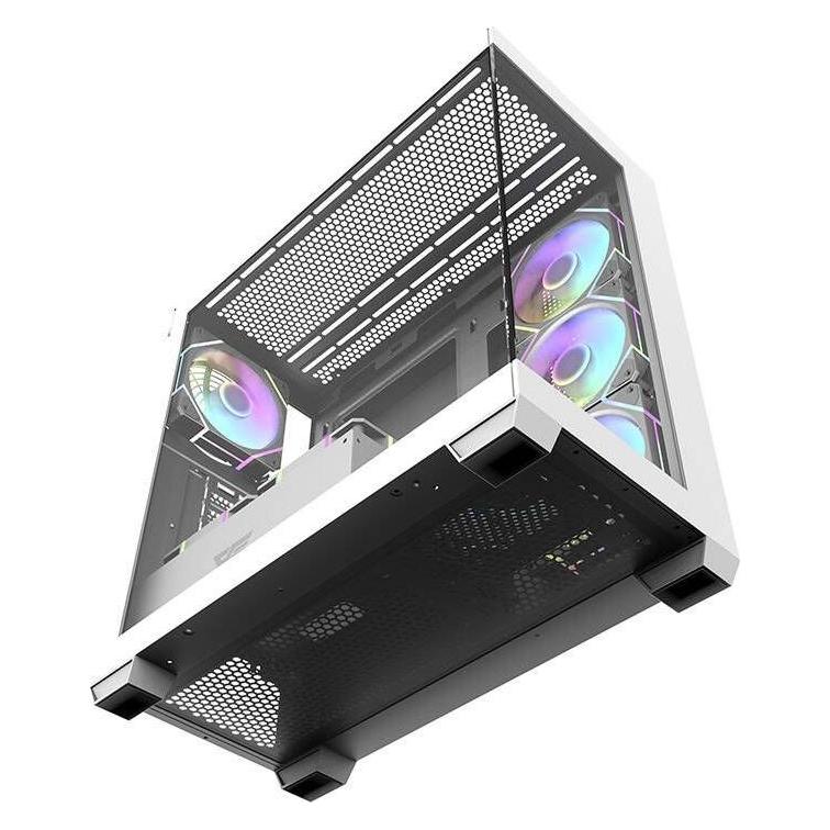 Darkflash Tech DS900 (ATX, ITX, Mini-ATX) (DS900 White + fans)