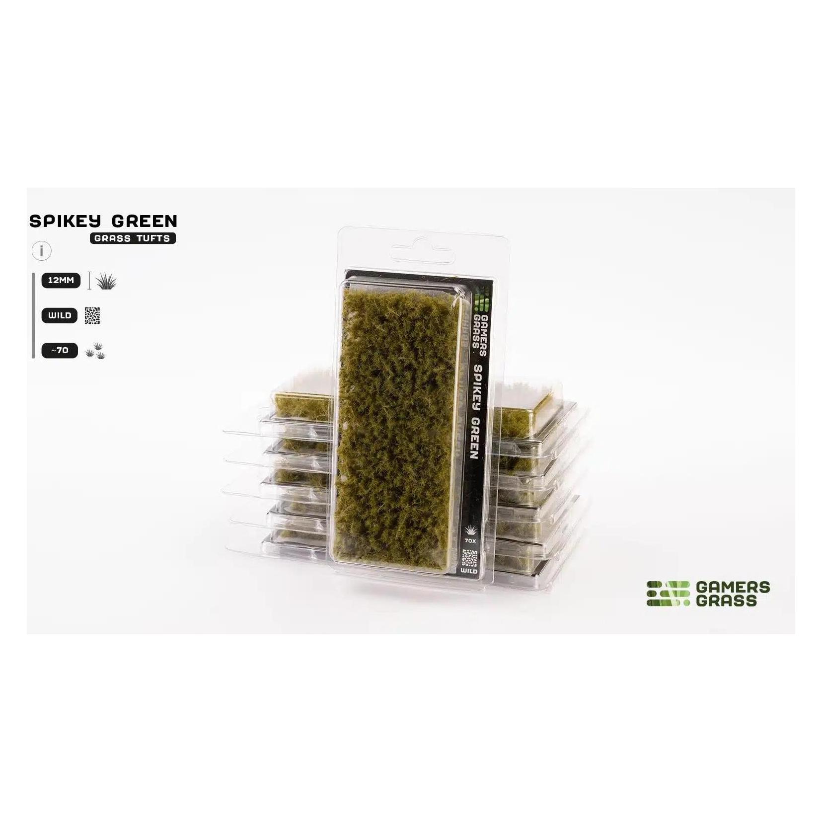 Gamers Grass : Spezialbüschel - 12 mm - Spikey Green (Wild) (Kunststoff) (2004404)