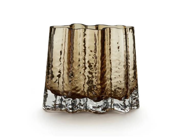 Cooee Design Vase Gry wide 19 cm Cognac