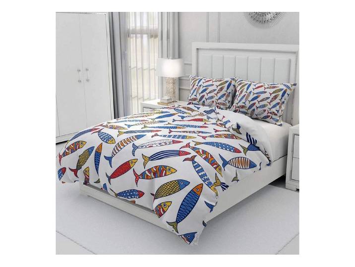 LuxusKollektion Kinderbettwäsche Bettwäsche Ozean Tiere 135x200cm Style3