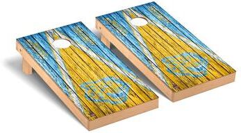 Skip's Garage Southern Jaguars Weathered Cornhole Board Set