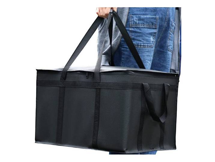 LuxusKollektion Kühltasche Kühltasche Lebensmittel Einkauf 57 cm x35.5cm x 38 cm Schwarz 2
