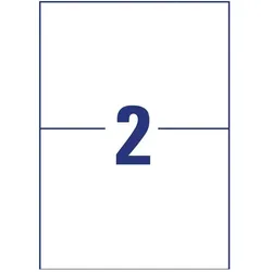 Avery, Etiketten, SW. Etiketten 210x148mm L7916-40 weiss, matt, A4 40 Blatt