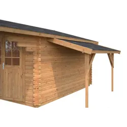 Palmako Schleppdach 4,3 m2 Hellbraun tauchimprägniert