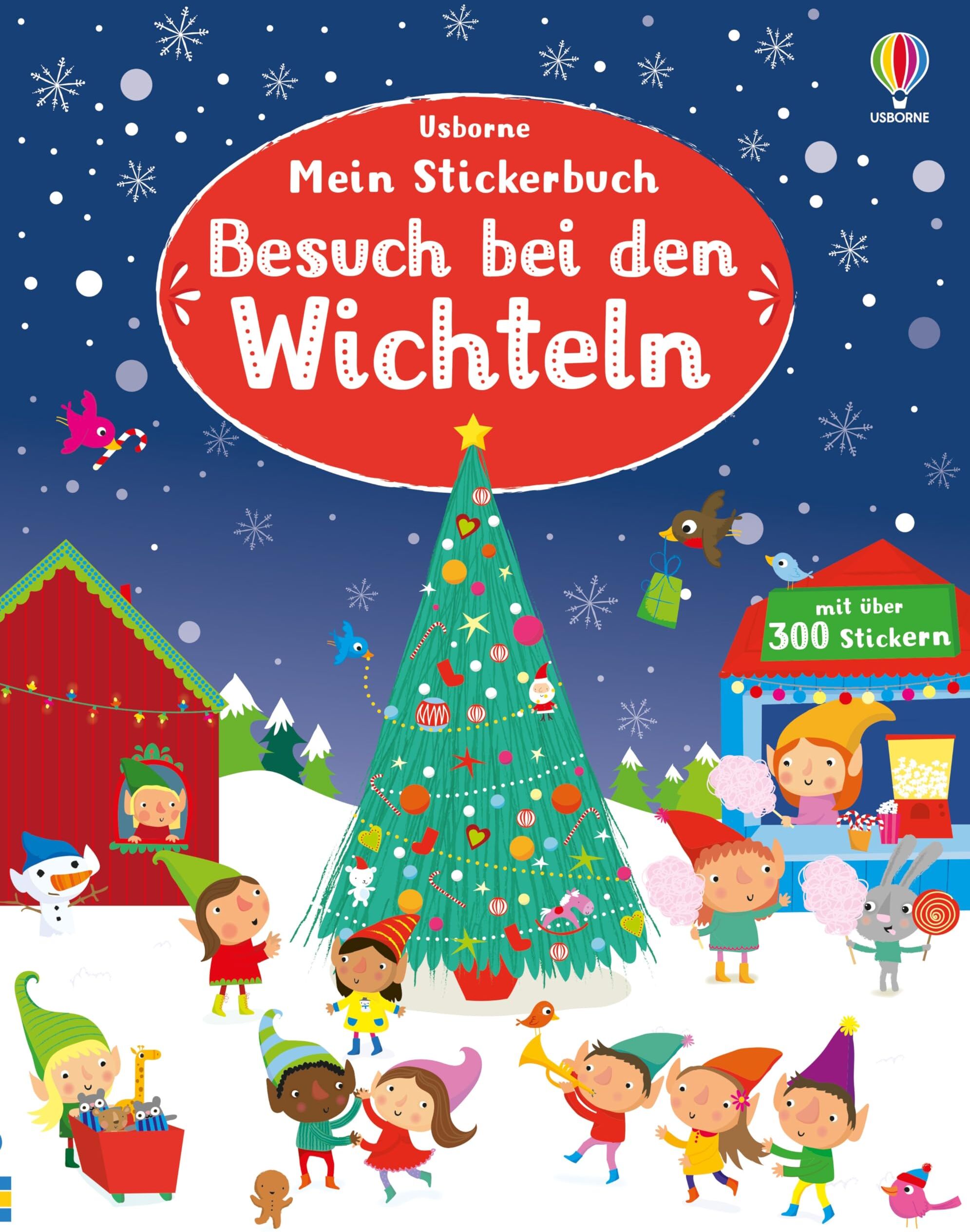 Fiona Watt - Mein Stickerbuch: Besuch bei den Wichteln: Stickerheft mit über 300 Stickern – Weihnachtsvorbereitungen am Nordpol im Wichteldorf: Geschenke ... für Kinder ab 5 Jahren (Meine Stickerbücher) - Preis vom 11.10.2026 03:10:56 h