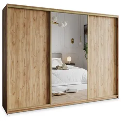 SCHWEBETÜRENSCHRANK TAVI 270/205/60 cm 3-türig mit Spiegel Orange