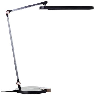 BRILLIANT LED Schreibtischlampe "Officehero", schwarz, H: 40cm, 1 Stk., Leuchten, Wireless charging, 1000 lm, dimmbar, CCT, LED Schreibtischlampe