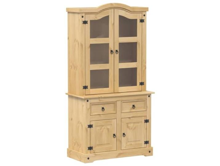 vidaXL Vitrine Corona 100x48,5x179 cm Massivholz Kiefer