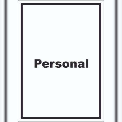 HB-Druck Personal Aufkleber mit Text hochkant A1 (594x841mm)