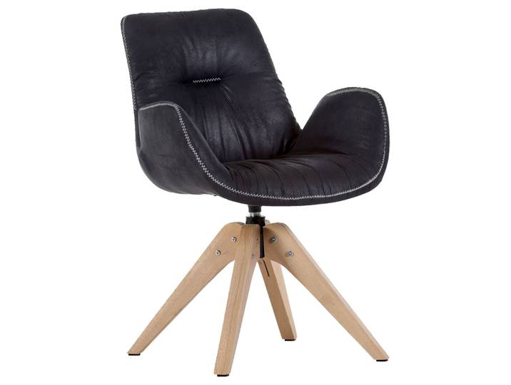 Linea Natura Sessel IGGY, grau, Stoff
