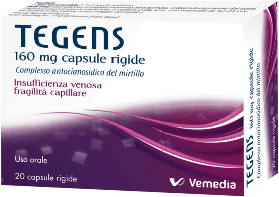 Tegens 160 Mg Per L'insufficienza Venos Gambe Gonfie Stanche E Pesanti 20 Capsule