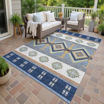 Addison Rugs Machine Washable Indoor/ Outdoor Global Chennai Chantille Rug