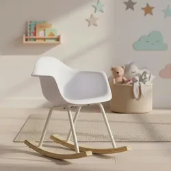 Kinderstuhl Bobby Weiß Kunststoff