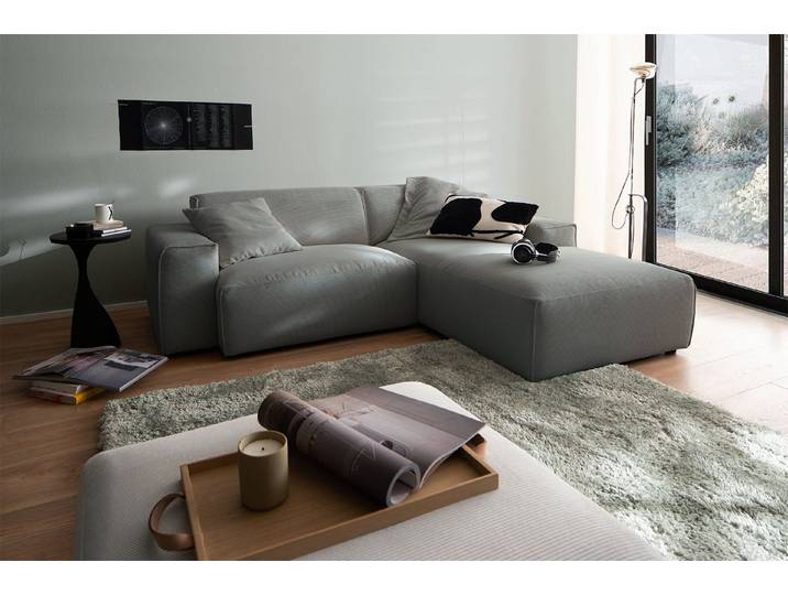 KAWOLA Ecksofa RANI, Couch L-Form rechts oder links, verschiedene Farben 228x189 cm