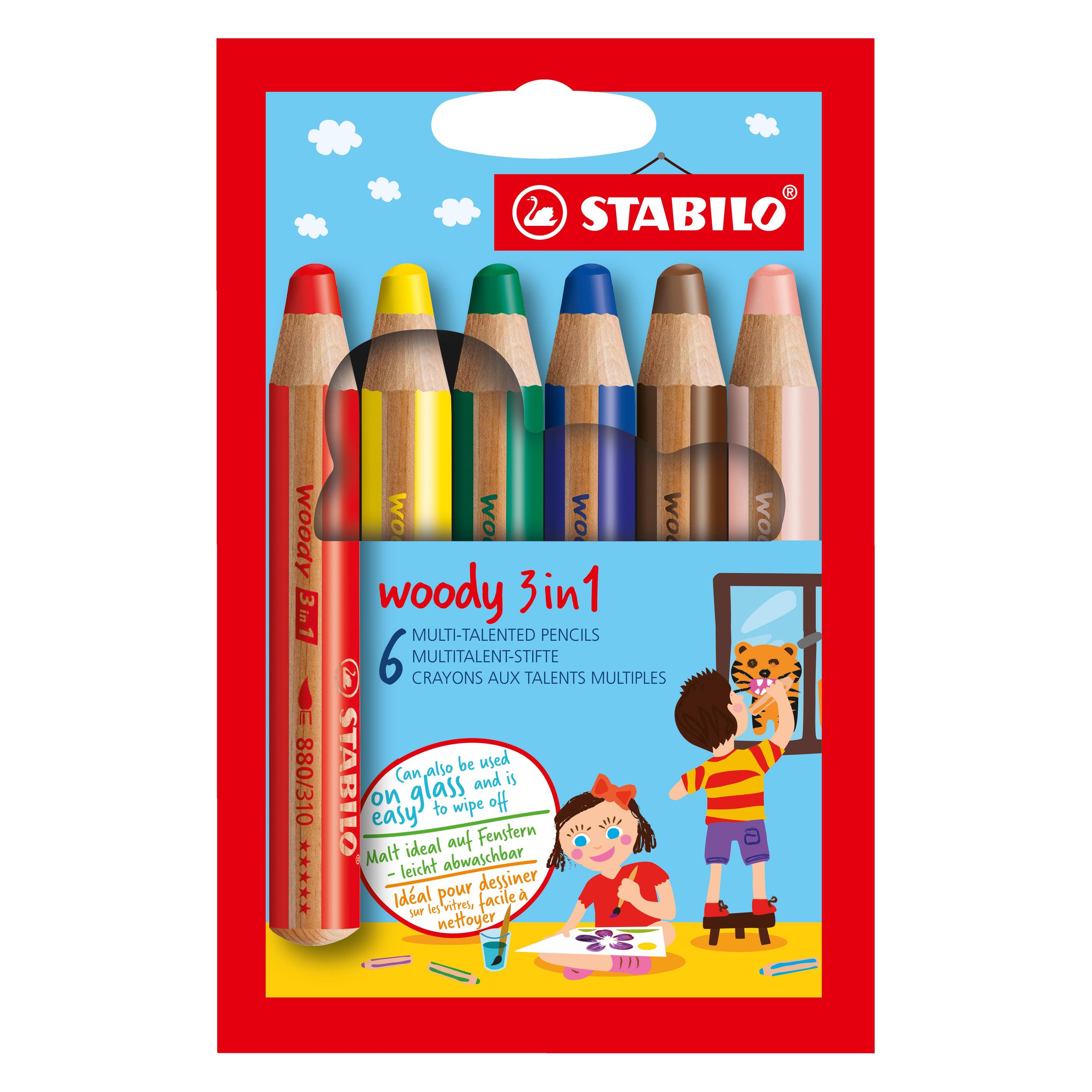 Stabilo woody 3 in 1 Buntstift (6x) (8806)