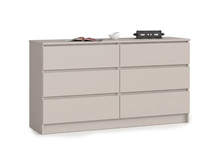 Commode K140 Cachemire 138 cm 6 tiroirs 138x40x77 cm