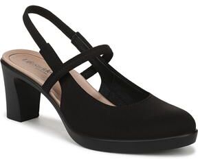 Women's Evoke Slingback Pump by LifeStride in Black Fabric (Size 10 M)