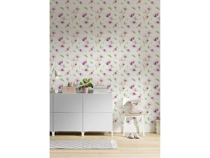 Papier peint intissé Magnolia Rapport 200cm