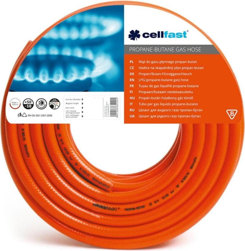 Cellfast gasleiding voor propaan-butaan, 9 x 2,5 x 25 meter