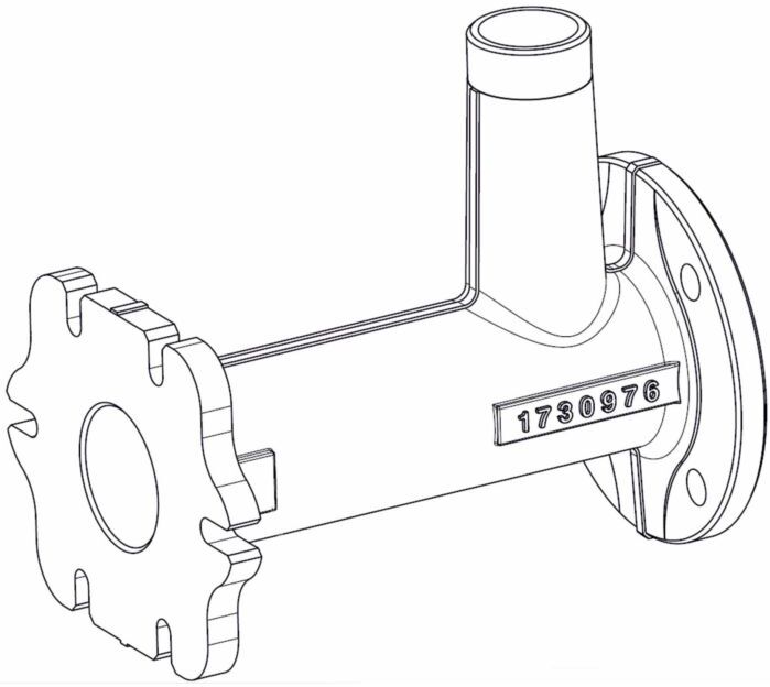 Wolf Anschlussrohr DN80 173097699 für MGK-2 390-630