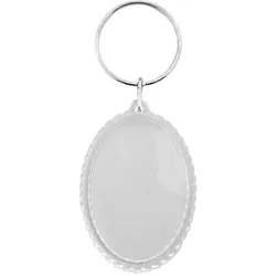 CombiCraft Foto Schlüsselanhänger Oval geriffelt, 40x45mm - 10 Stück