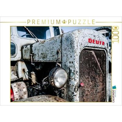 CALVENDO Puzzle Ein Traktor mit Geschichte | 1000 Teile Lege-Größe 64 × 48 cm Foto-Puzzle für glückliche Stunden