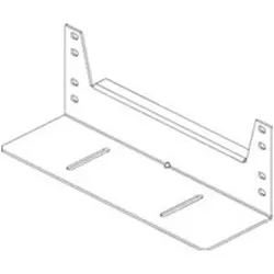 Conteg Gleitschienen Länge 442 mm, 1 Paar, Serverschrank Zubehör, Schwarz