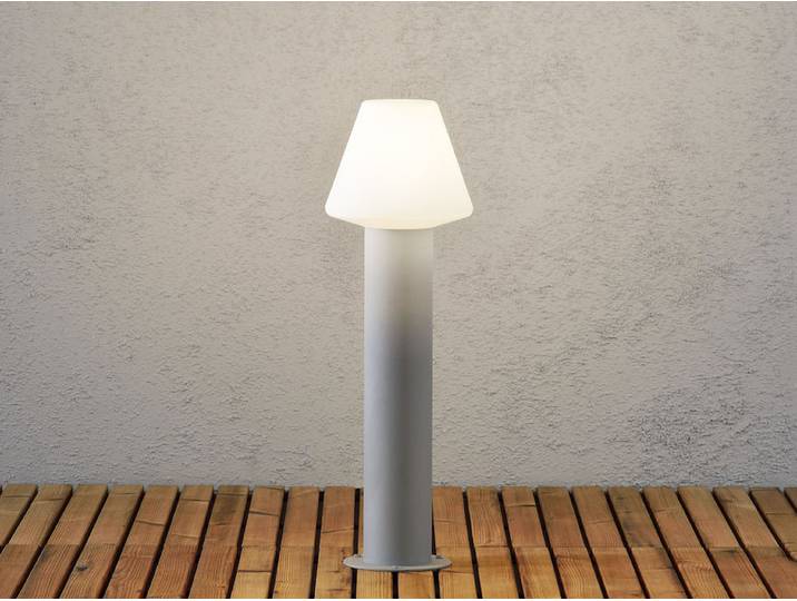 Konstsmide Barletta grau lackiertes Aluminium, opales Acrylglas 7272-302