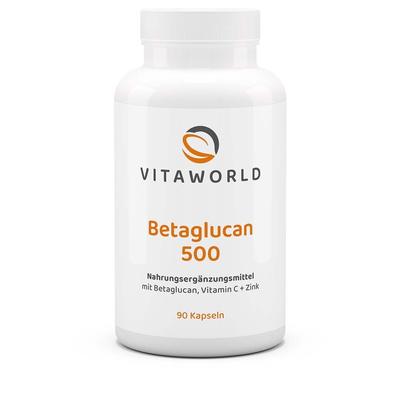 Beta-Glucan 500+Vitamin C+Zink Kapseln 90 St