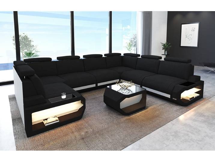 Couchlandschaft Siena U-Form in Stoff