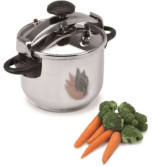 Olla a presión - Jata Hogar OPC8, 24 cm, 8 litros, Acero inoxidable
