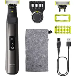 PHILIPS QP6552/15 OneBlade Pro 360 Face&Body, Barttrimmer, Chromdesign