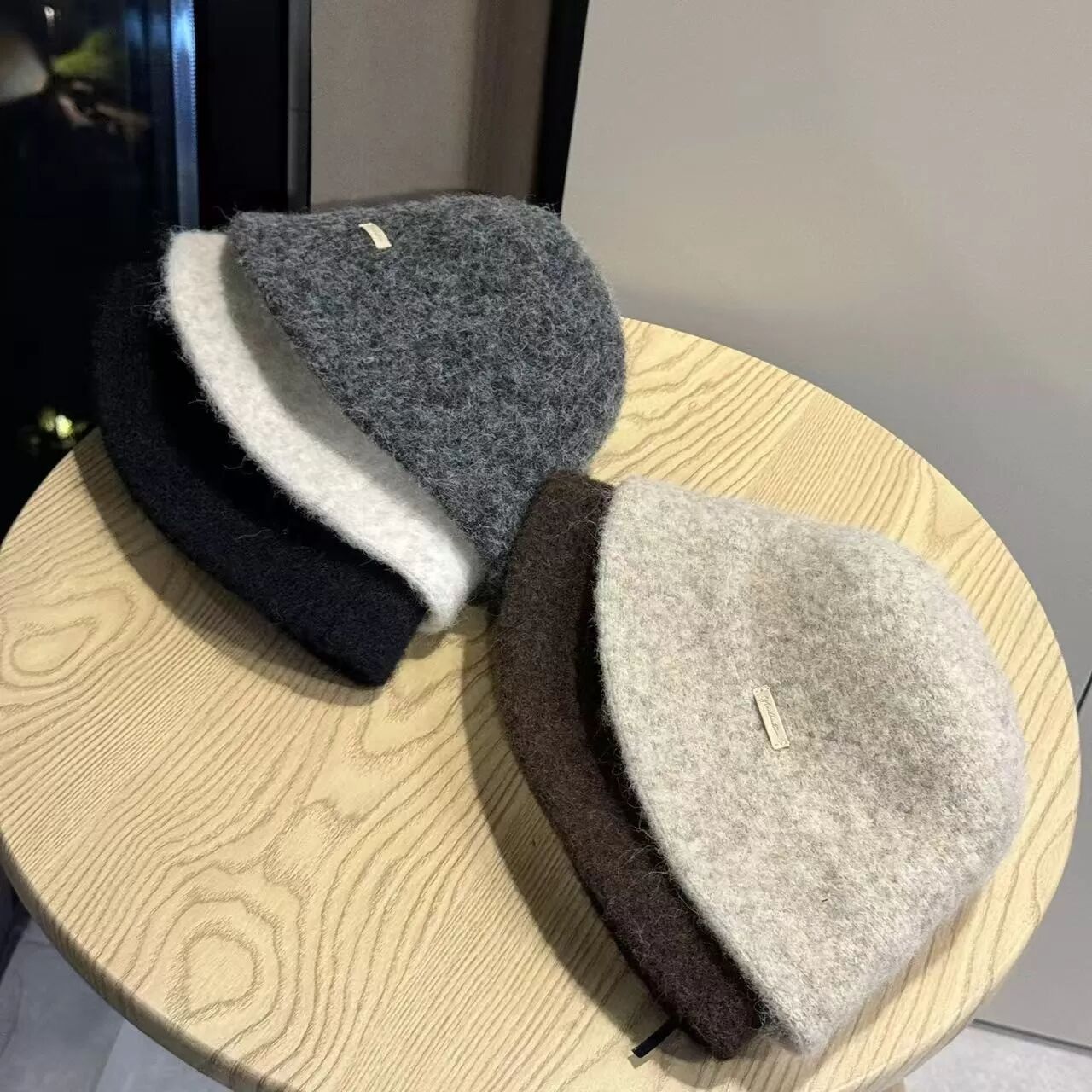 INF Herbst & Winter Fischerhut - Vielseitiger Bucket Hat, Atmungsaktiv & Warm Grau