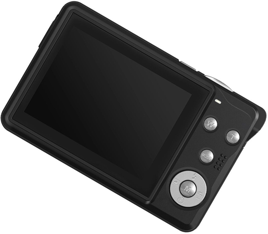 INF Appareil photo format carte pour étudiants – Vidéo 4K, Photo 64MP, Zoom numérique 18x, Écran 2.8-inch Le noir