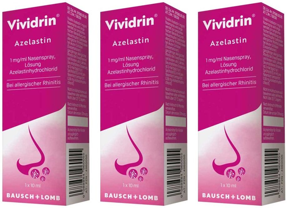 Vividrin Azelastin Nasenspray bei Heuschnupfen und Allergien