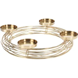Kerzenhalter in Kranzform Ø35cm - gold