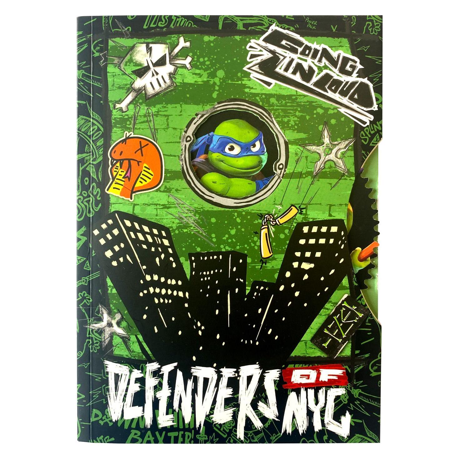 Thumbs Up TMNT - Notizbuch Spinner (A5, Liniert, Weicher Einband) (TT715900)