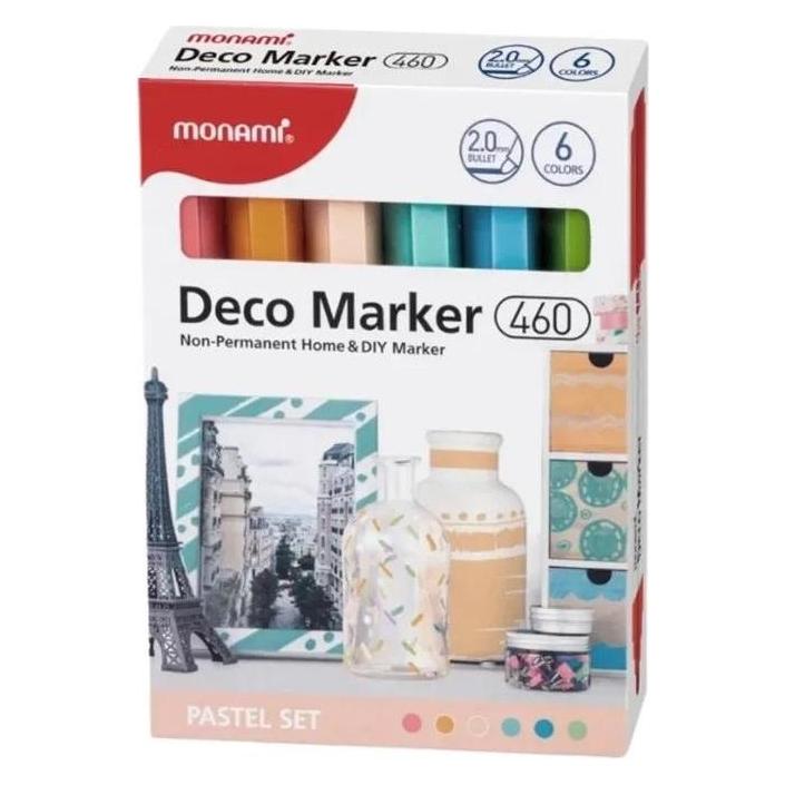 Monami Acrylmarker Deco Marker 6col pastell (54619075)