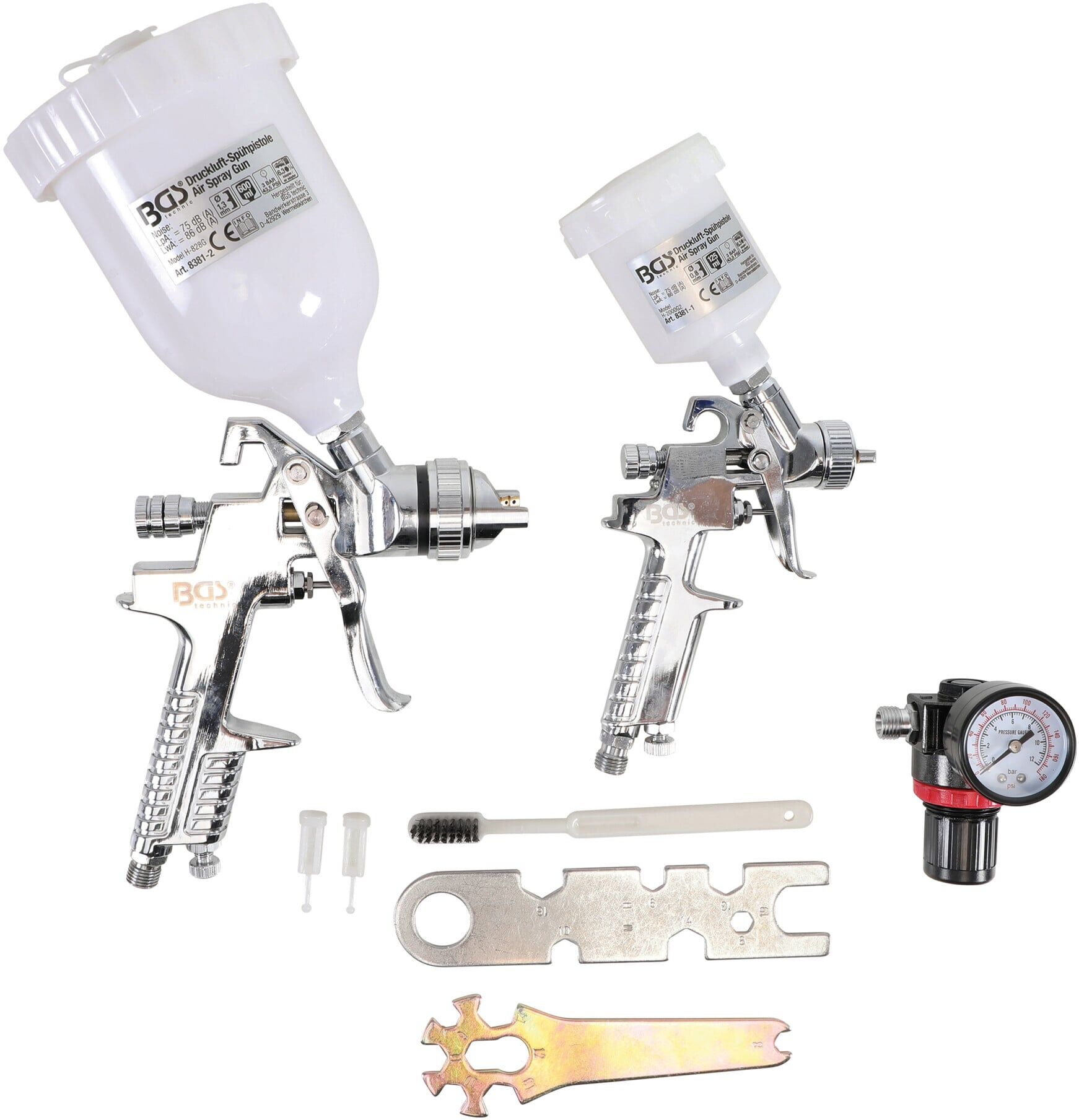 BGS Druckluft-Farbsprühpistolen-Satz ; BGS technic (8381)