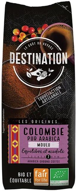 Destination Café Puro Arábica Moído Colômbia Bio 250g