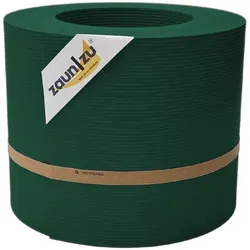 zaun zu® Sichtschutzstreifen Rille PP für Doppelstabmatten Zaun Grün 26m