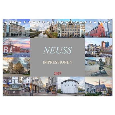 Neuss Impressionen (Tischkalender 2027 DIN A5 quer), CALVENDO Monatskalender